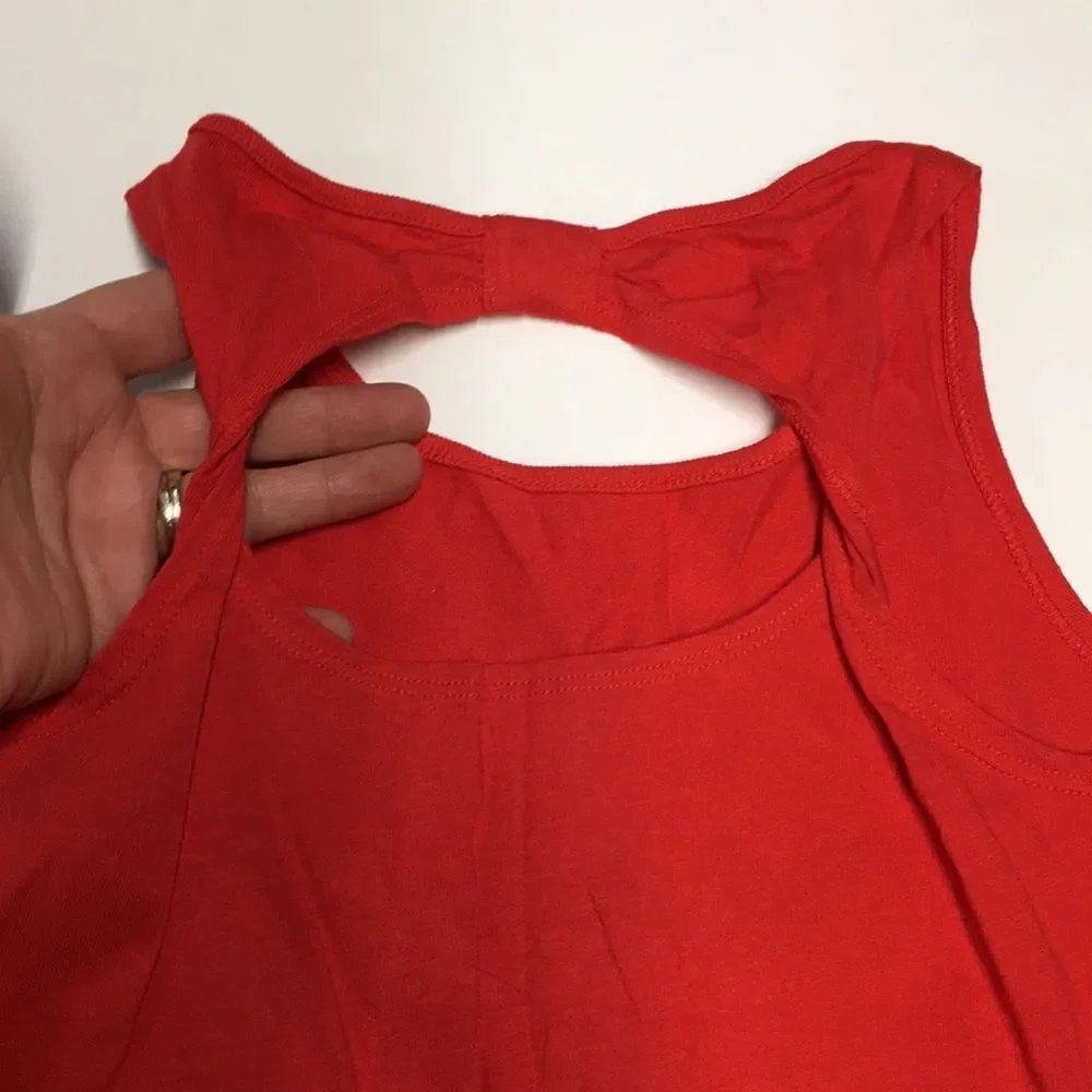 Carter's Kid Ready To Sparkle Red Tank Top with Embroidered Design girls size 7